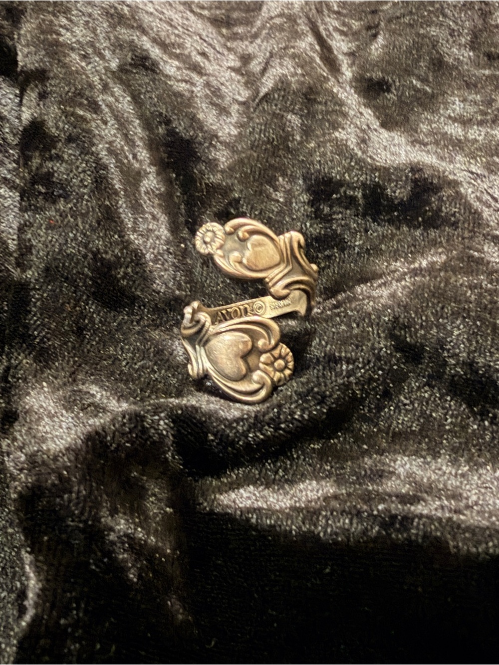 Avon Silver Spoon Ring